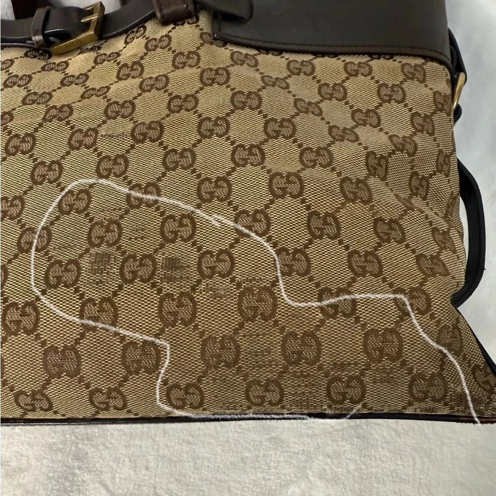 Gucci Brown canvas Monogram Tote Bag